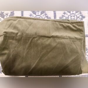 Olive Green velvet curtains